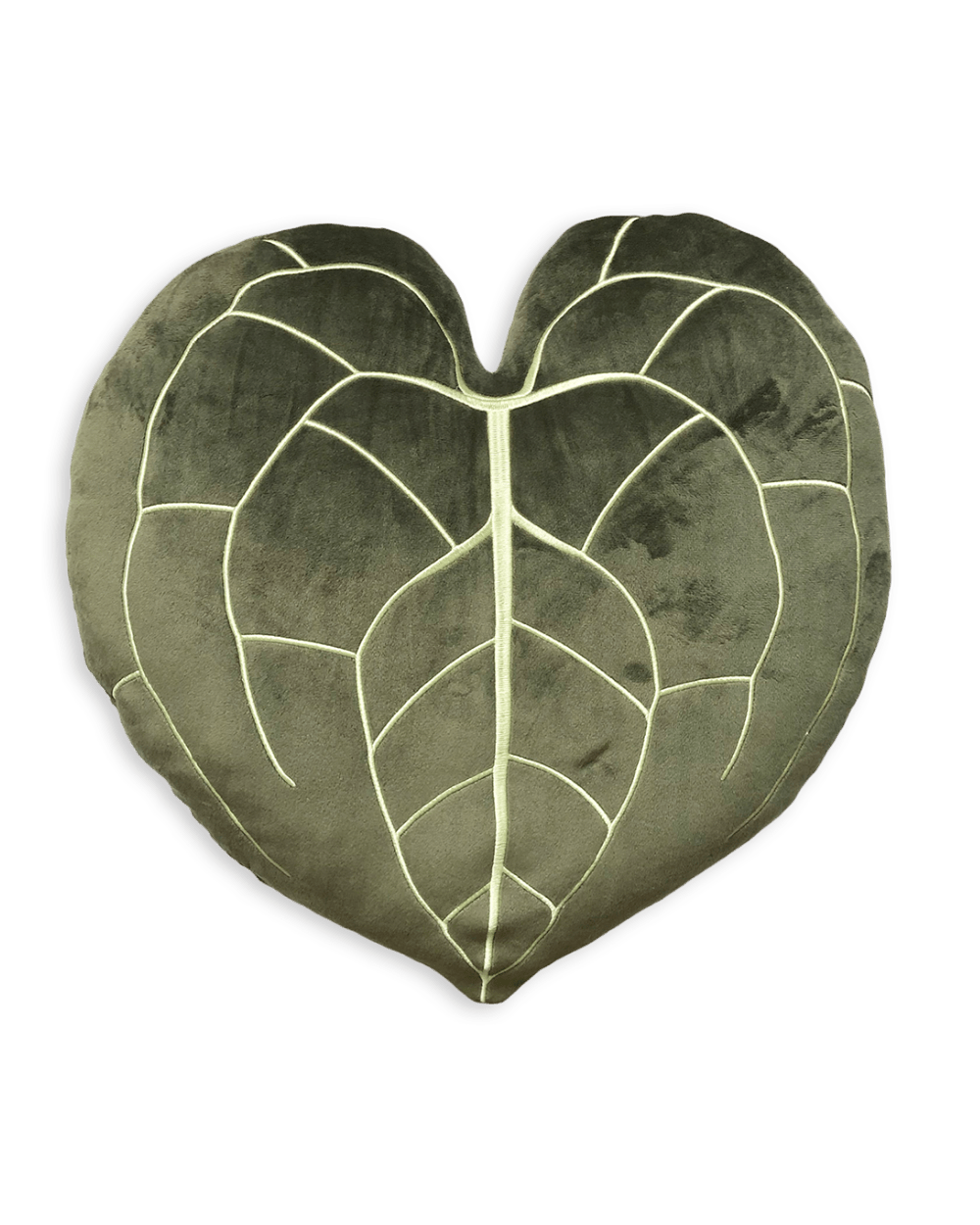 anthurium pillow Anthurium Clarinervium Plant Pillow- Khaki