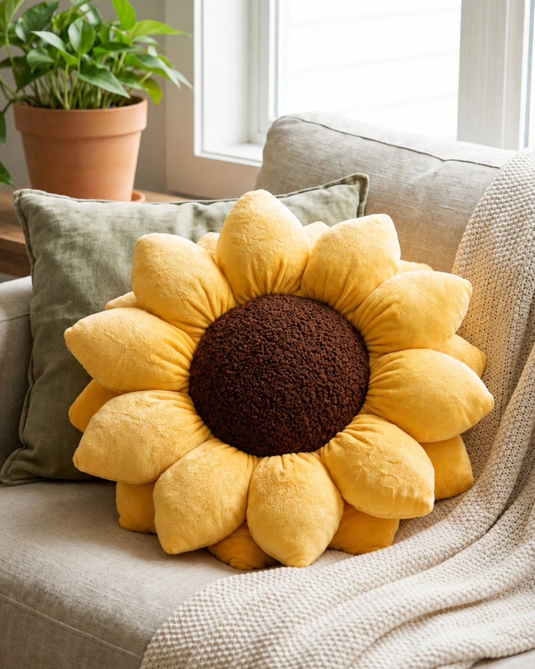 Sunflower™ Pillow – Golden Yellow
