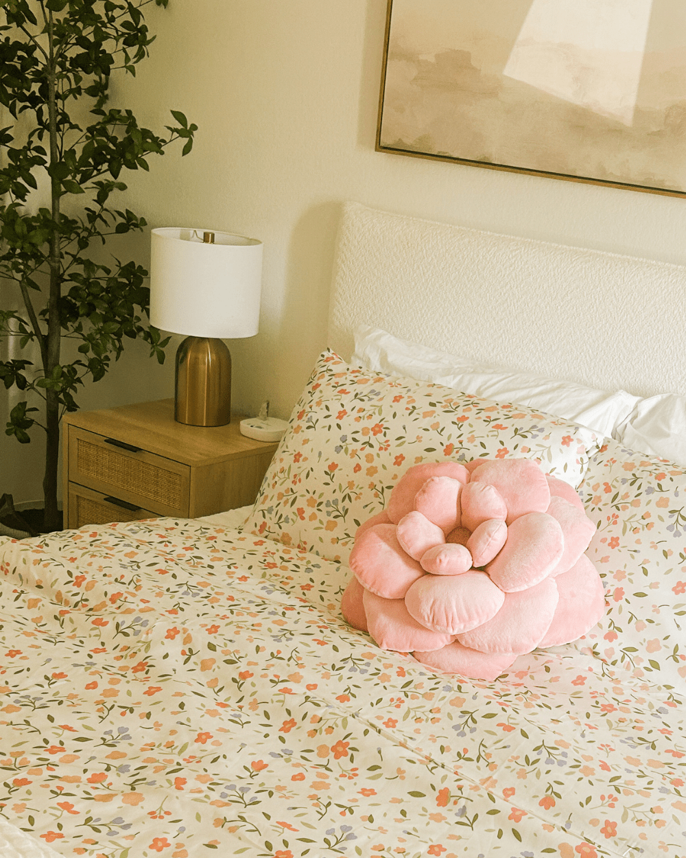 Camellia Flower Pillow - Green Philosophy Co.