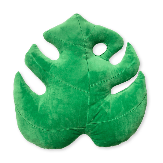 Monstera Deliciosa Leaf Pillow - Jungle Green - Green Philosophy Co.