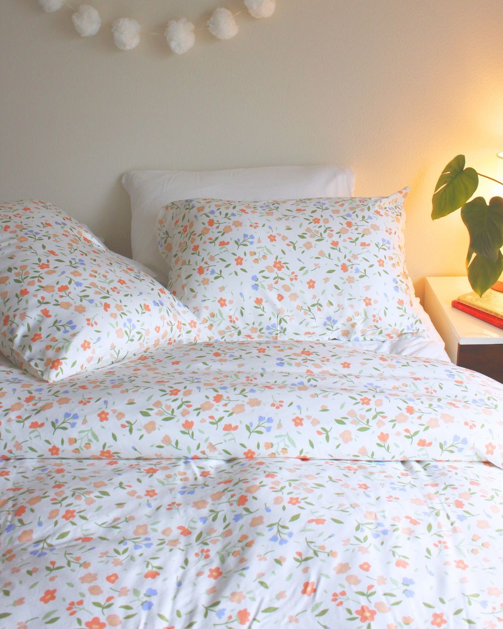 Peach Blossoms - Bamboo Duvet Set - Green Philosophy Co.