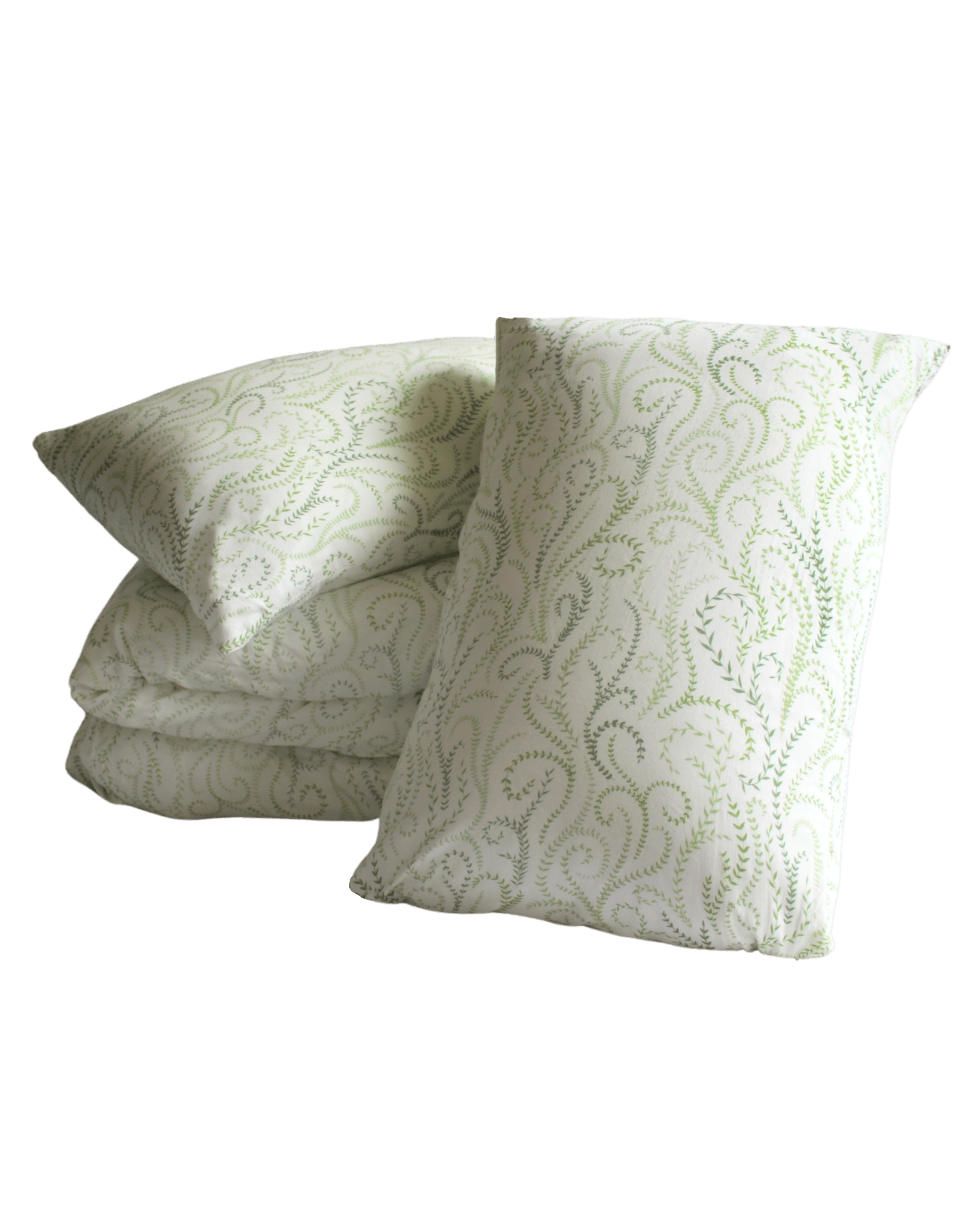 Wavy Vines - Bamboo Duvet Cover Set - Green Philosophy Co.