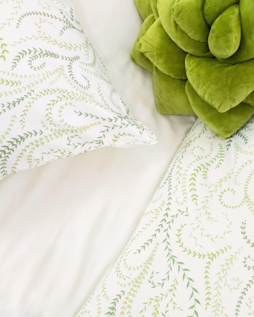 Wavy Vines - Bamboo Duvet Set - Green Philosophy Co.