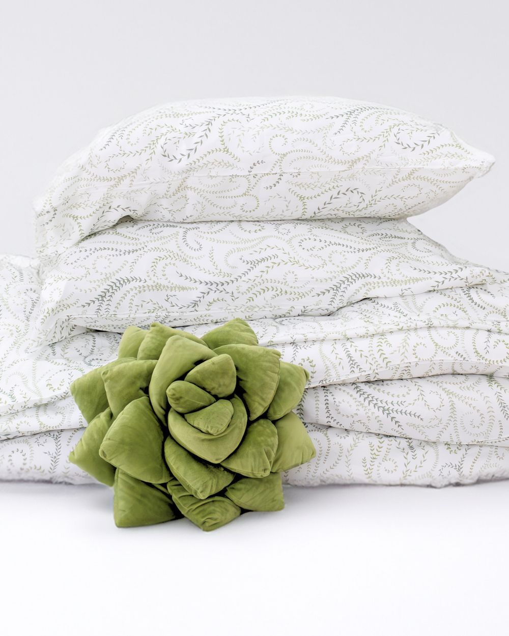 Wavy Vines - Bamboo Duvet Set - Green Philosophy Co.