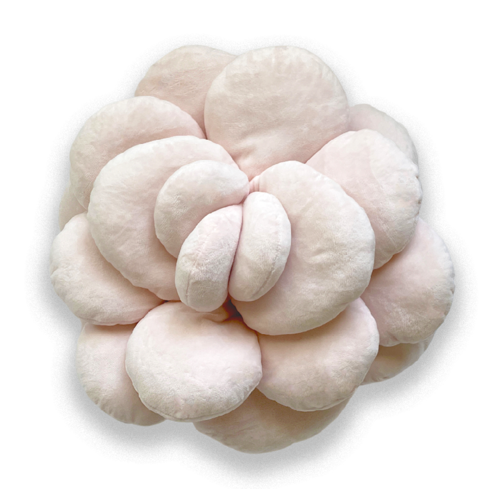 Pastel cotton stuffing on white background