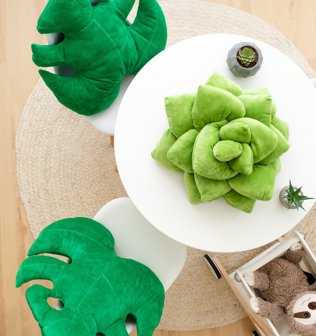 green philosophy co succulent pillow Lil' Pop Succulent®
