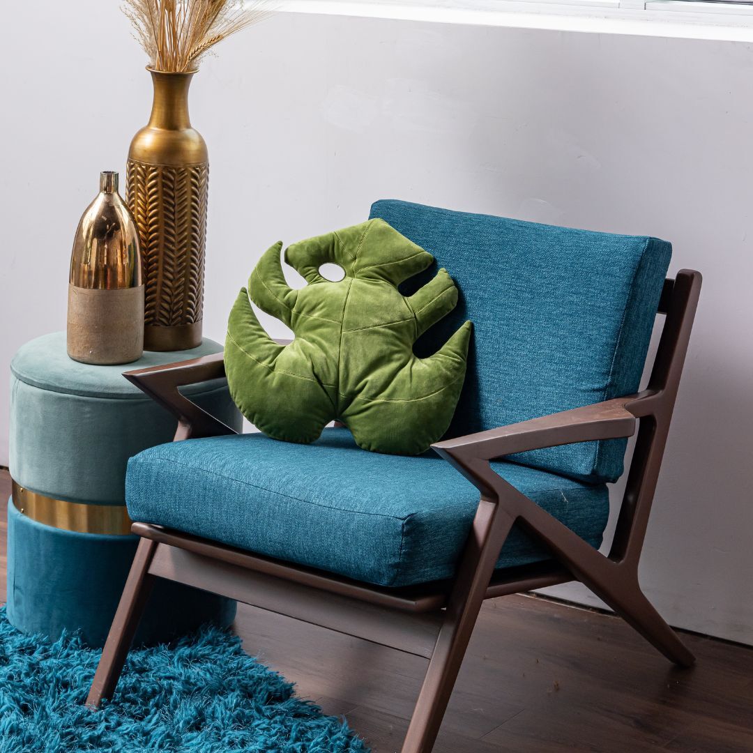 Monstera Deliciosa Leaf Pillow - Mossy Earth - Green Philosophy Co.